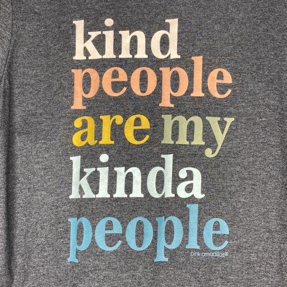Kind People Are My Kinda People Graphic Tee Tshirt L - Picture 2 of 4